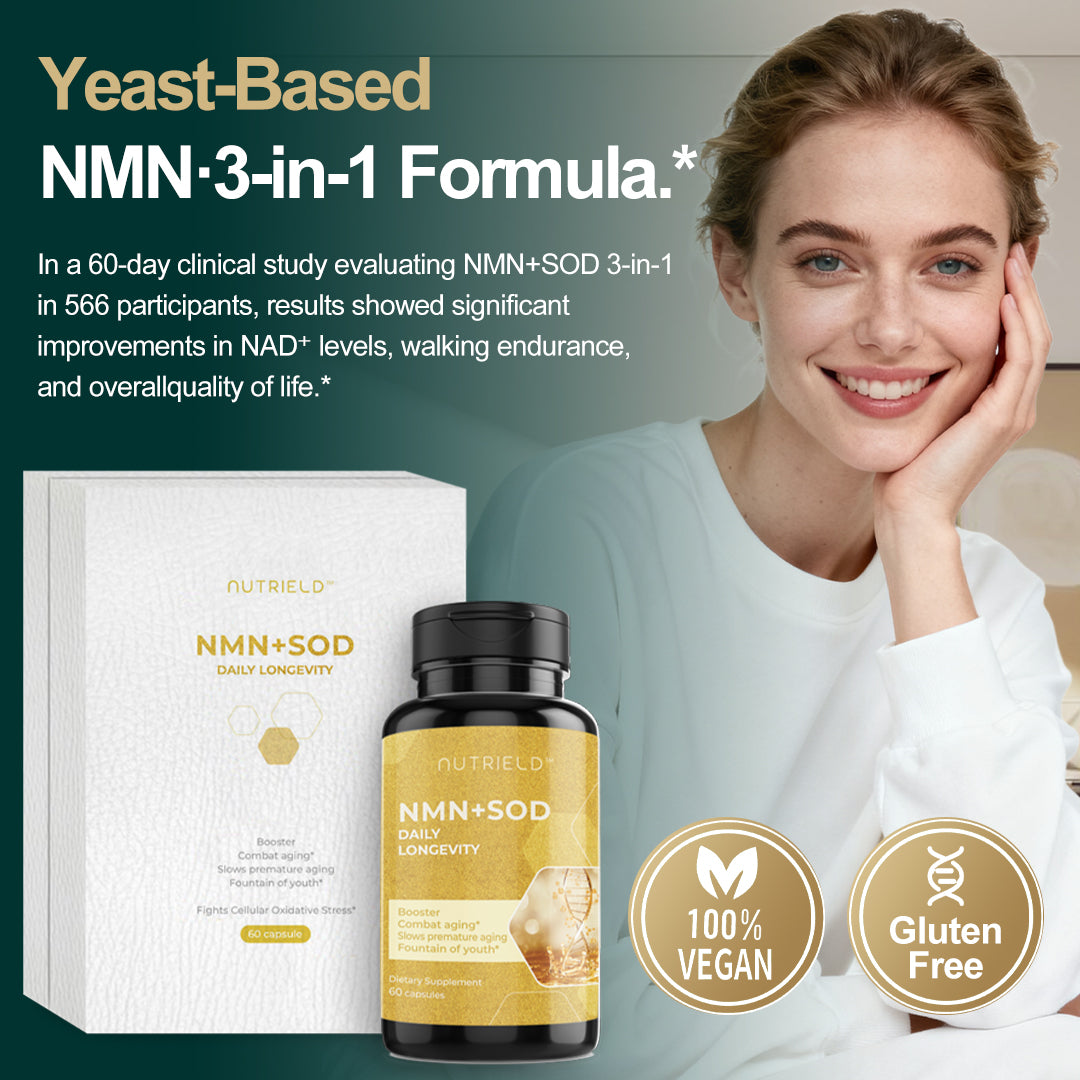 NMN+SOD 3-in-1 Natural Longevity Formula