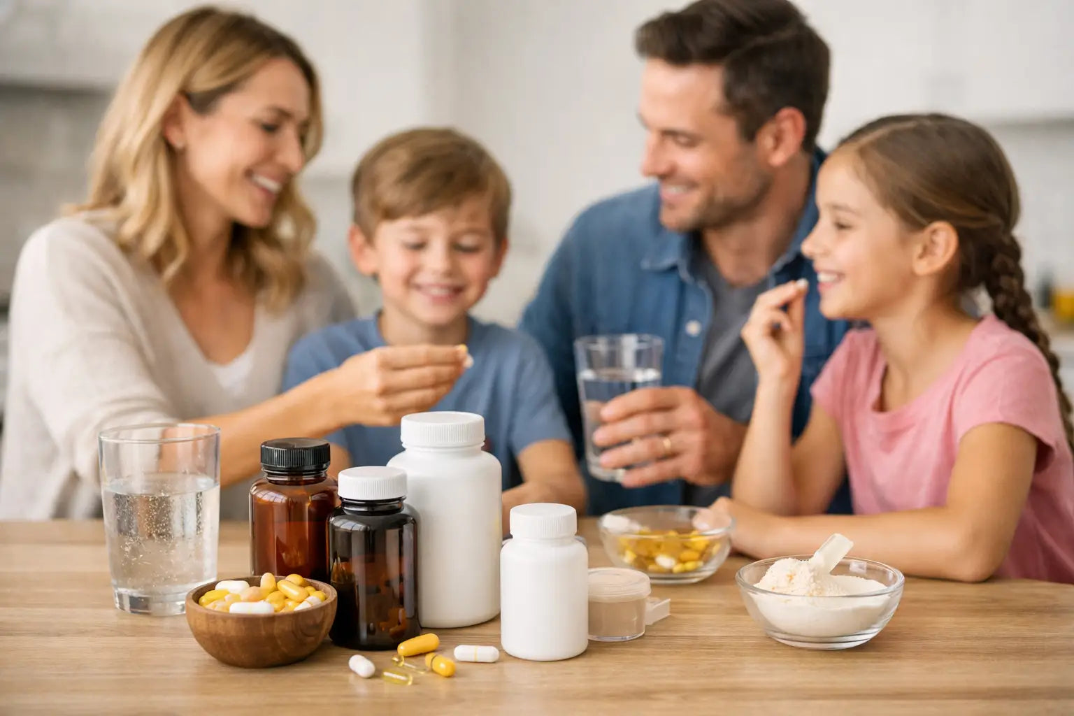 A Family Wellness Supplement Routine That Fits