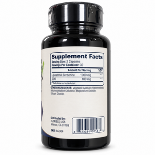 Supplement Facts bottle label