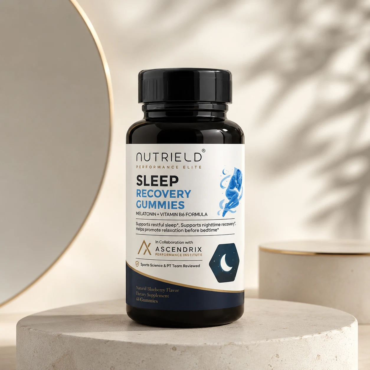 nuTRIELD Sleep Recovery +B6天然藍莓風味睡眠軟糖產品圖