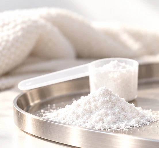 Creatine powder and measuring scoop, cropped from the supplied NUTRIELD product image